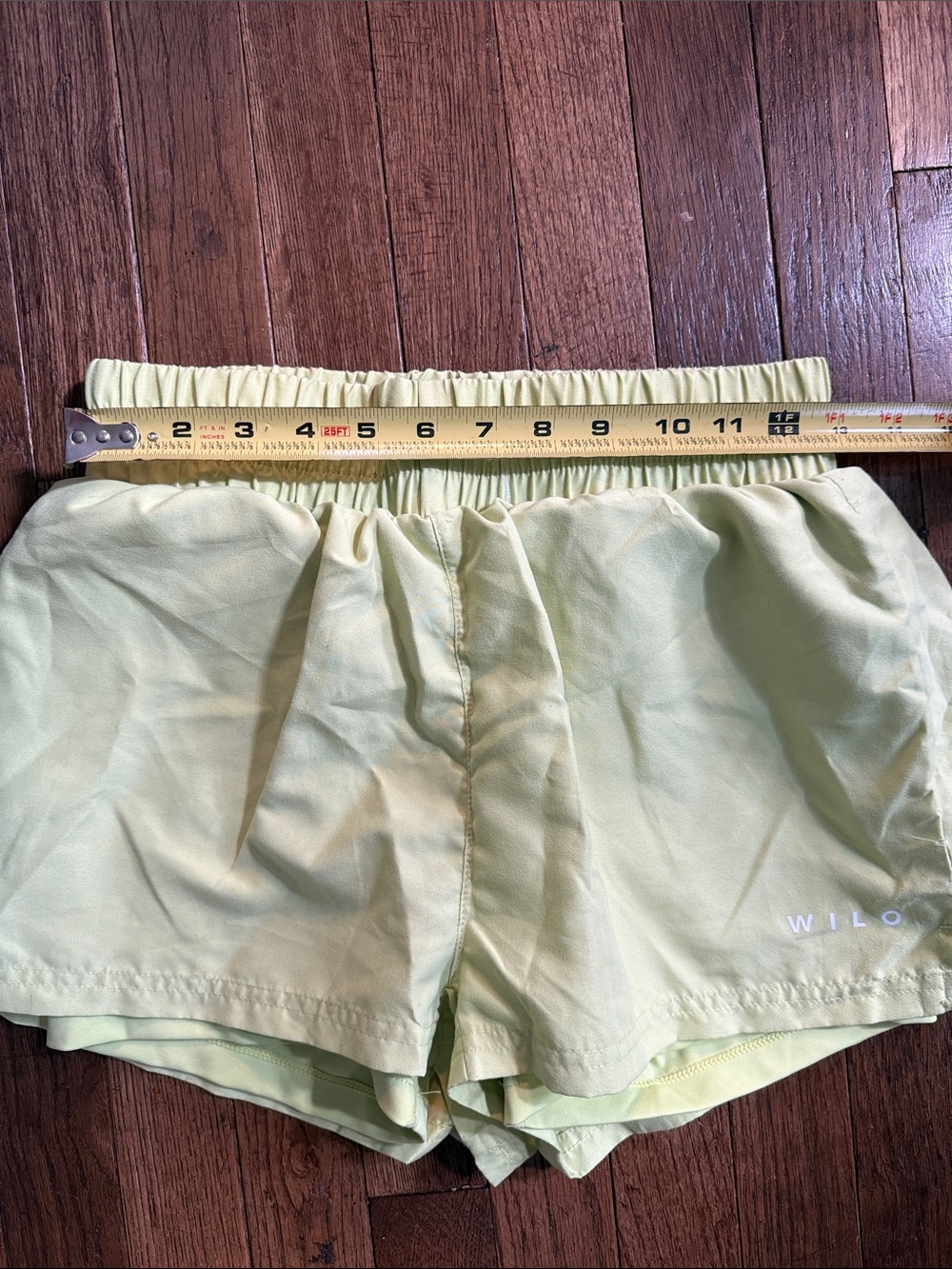 Wilo Women's Athletic Neon Green Shorts - Picture 8 of 8